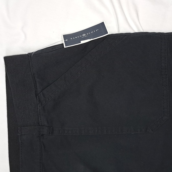 Karen Scott Plus Size Bermuda Shorts, Deep Black - Picture 6 of 13